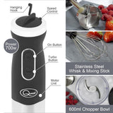 Quest 700W 3-in-1 hand blender chopper and whisk