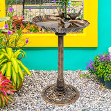 80cm clam shell bird bath for garden wildlife