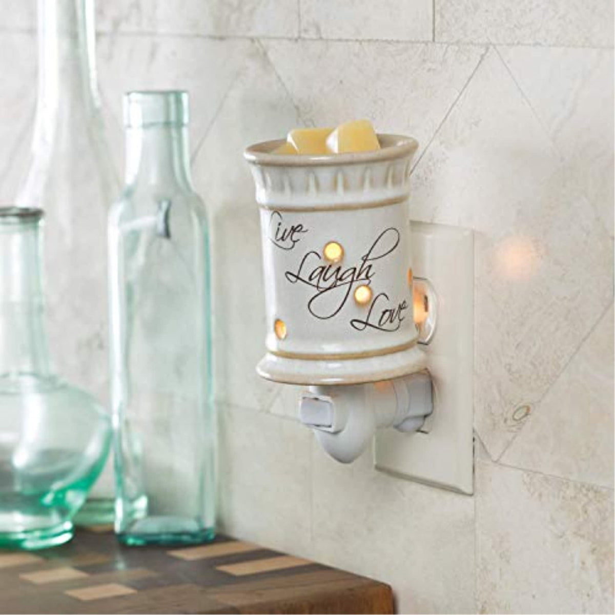 Candle Warmers Etc. Live Laugh Love plug-in wax melt warmer
