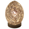 Febland Table Lamp - Mini Mosaic Egg Light - Decorated Glass - Black