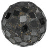 Black mirrored mosaic glass decorative ball 8cm