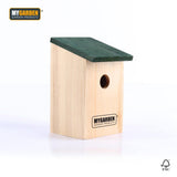 My Garden wooden bird nest box with bird spotting chart
