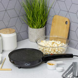 Quest 2-in-1 popcorn and crepe maker with 8 inch plate