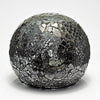 Black mosaic glass flickering orb light 10cm