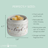 Candle Warmers Etc. Live Laugh Love fan wax melt fragrance warmer