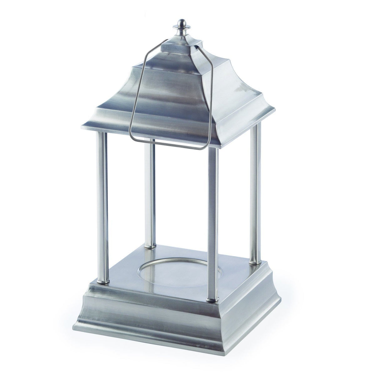 Candle Warmers Carriage candle warmer lantern in brushed nickel