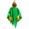 18" Scary Evil Pumpkin Hanging Head Decoration Halloween Horror Party Accessory