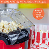 Global Gizmos red 1200W hot air popcorn maker