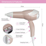 Bauer gold 2000W ionic hair dryer