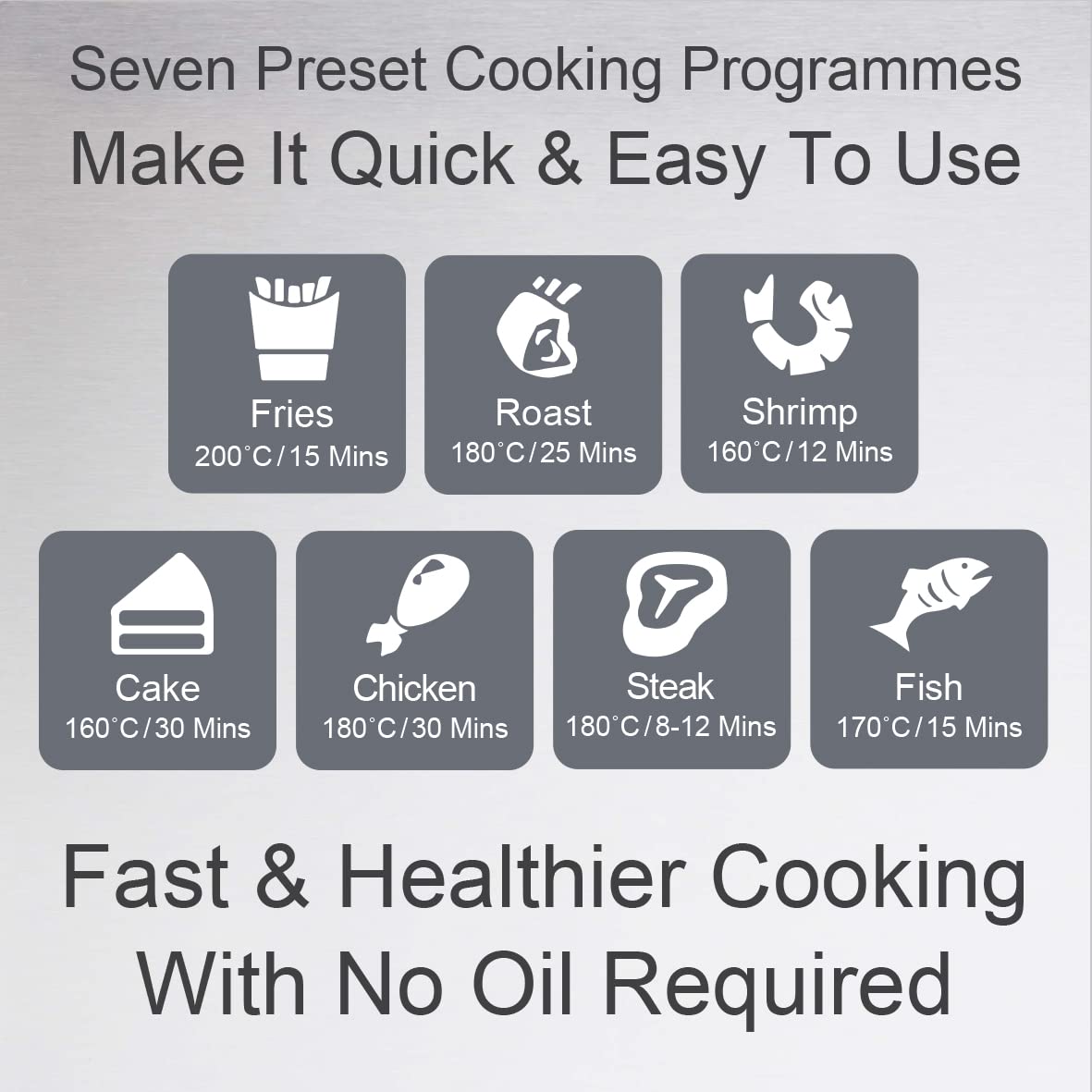 Quest 5.5L 1800W digital air fryer in black
