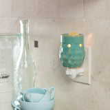 Candle Warmers Etc. Honeycomb Turquoise plug-in fragrance warmer