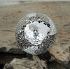 Large mirrored mosaic glass decorative ball 13cm