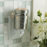 Candle Warmers Etc. brushed chrome plug-in fragrance warmer