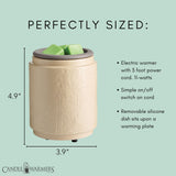 Candle Warmers Etc. Natural Linen Flip Dish wax melt warmer
