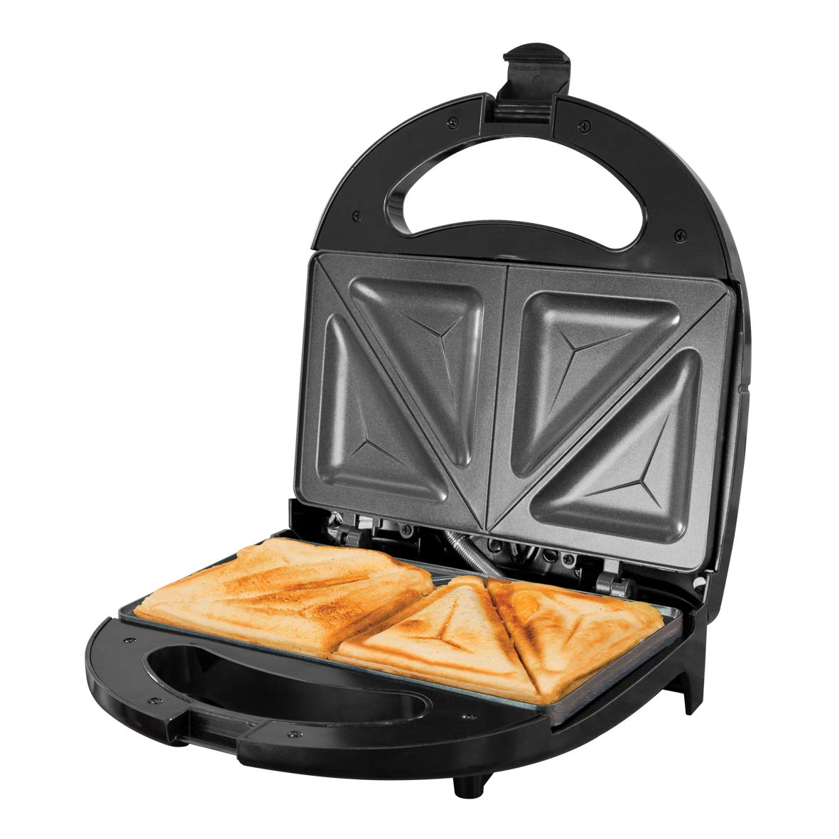 Quest black 750W 2-slice sandwich toastie maker