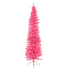 6ft pink pre-lit slim Christmas tree with 110 LEDs