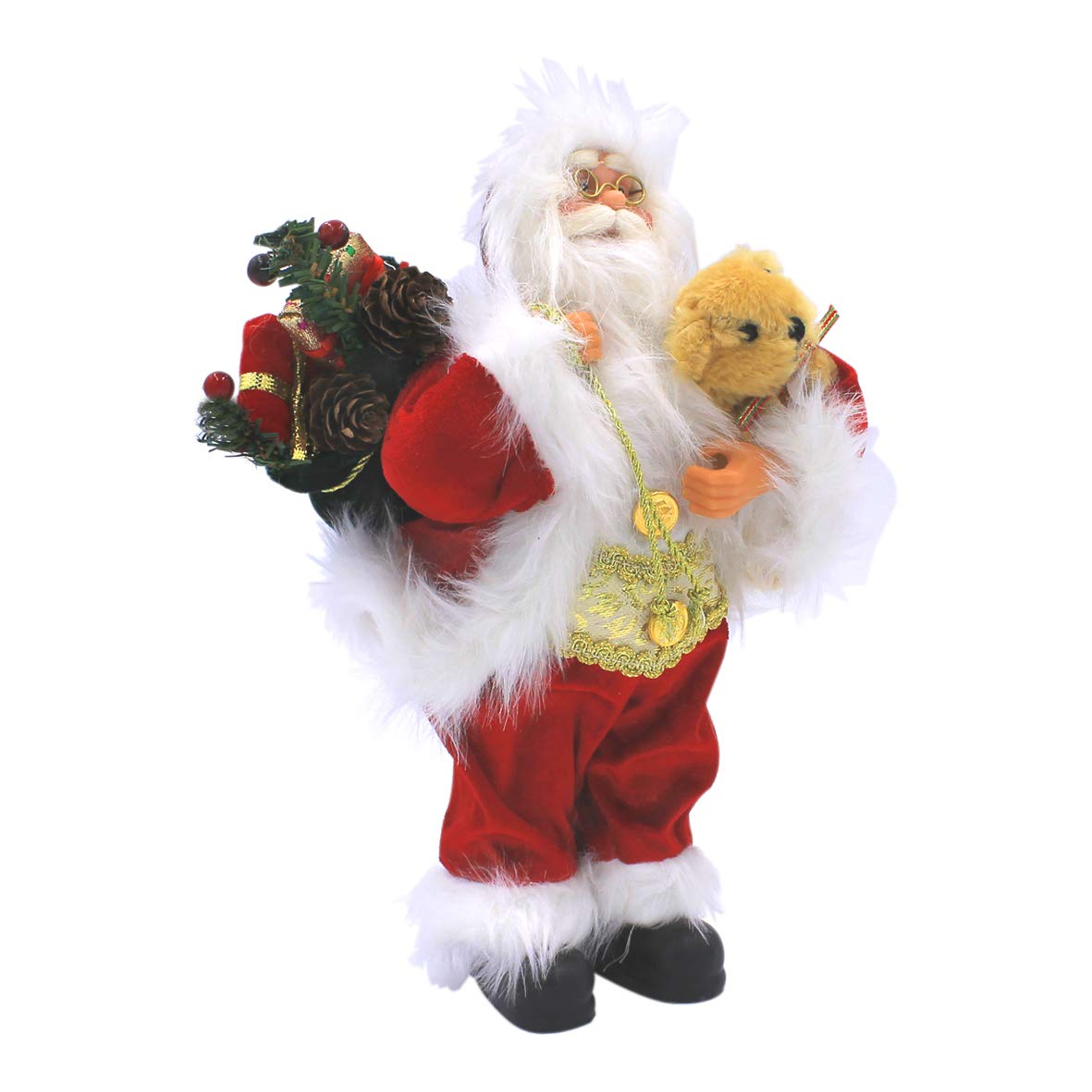 30cm traditional Santa Claus Christmas figure in red