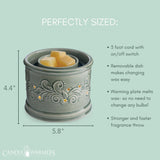 Candle Warmers Etc. Perennial sage green fan fragrance warmer