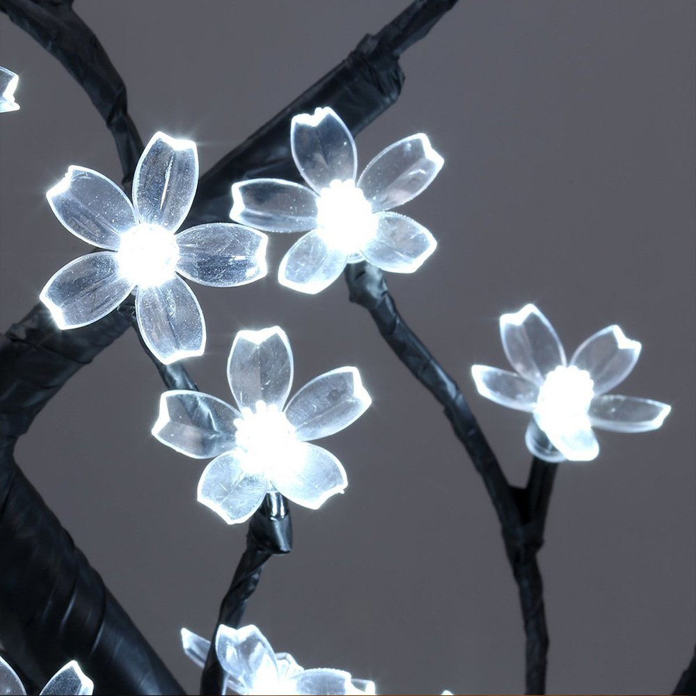45cm white LED cherry blossom tree – 48 lights