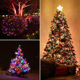 100 multi-coloured LED chaser Christmas lights – 6.9m