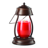Candle Warmers Etc. Hurricane rustic brown candle warmer lantern