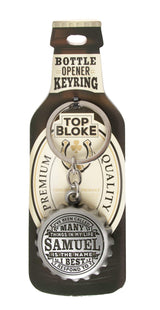 History & Heraldry Top Bloke Samuel bottle opener keyring