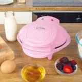 Global Gizmos pink heart-shaped waffle maker