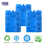 Fusion Food Care reusable blue freezer ice blocks four pack 25 x 14cm