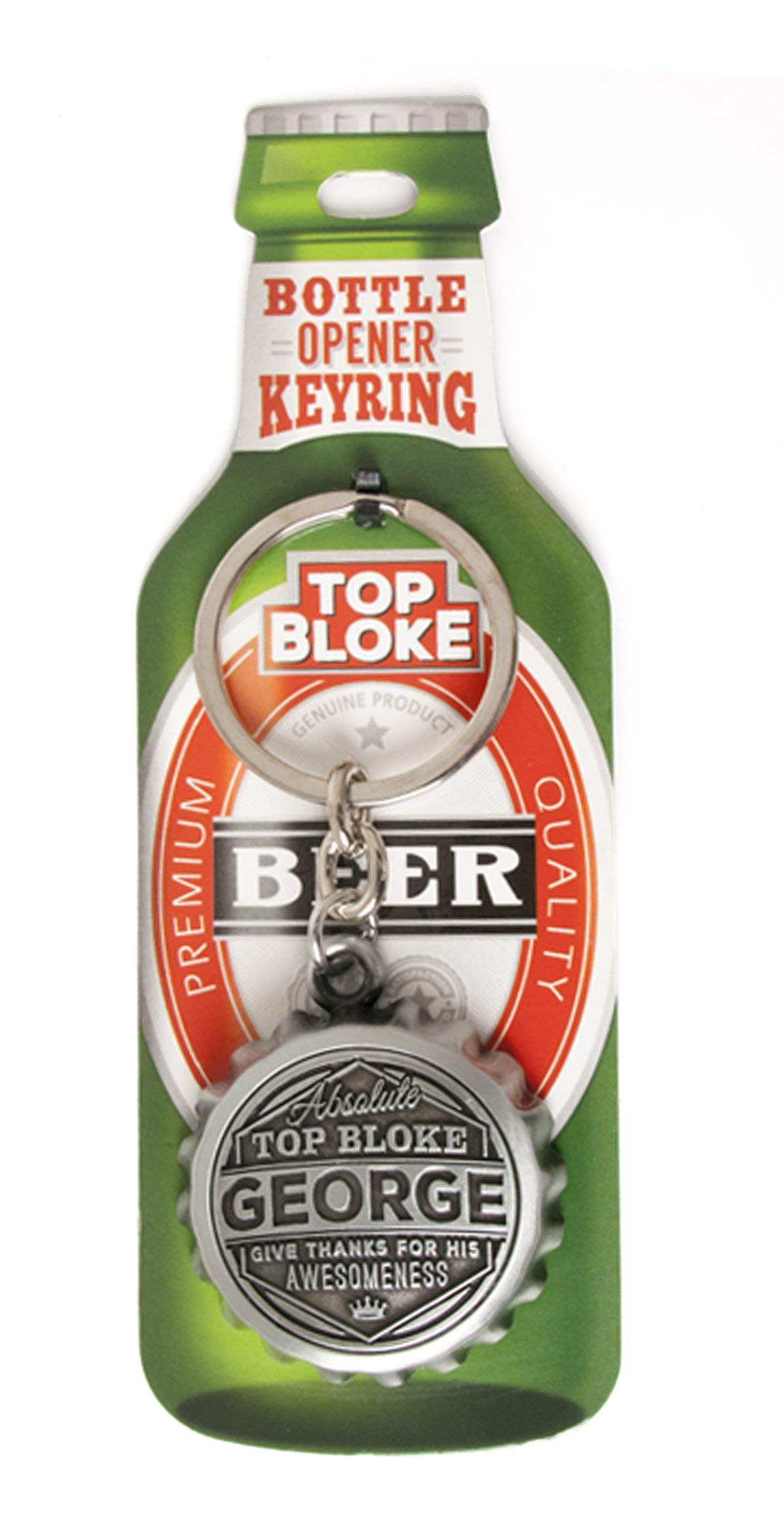 History & Heraldry Top Bloke George bottle opener keyring