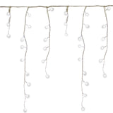 240 bright white LED snowing icicle Christmas lights – 4.7m