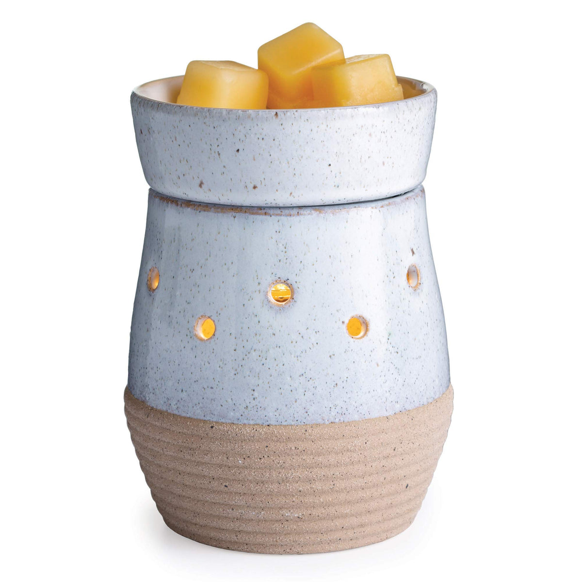 Candle Warmers Etc. Rustic White illumination fragrance warmer