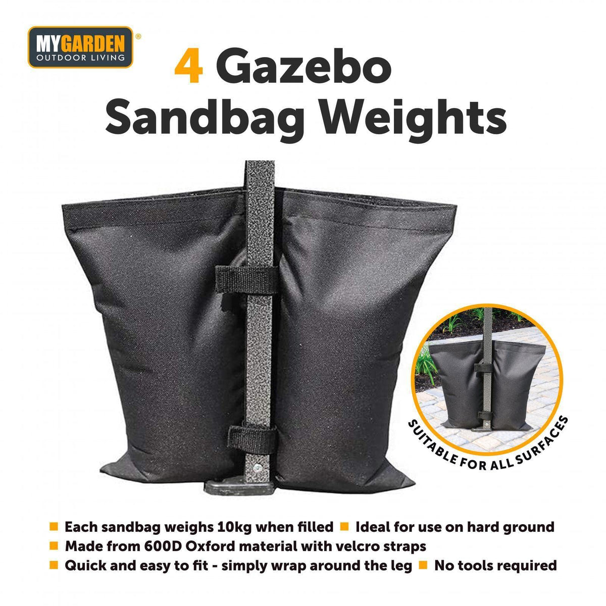My Garden gazebo weight bags – pack of four