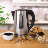 Quest stainless steel 1.7L cordless kettle