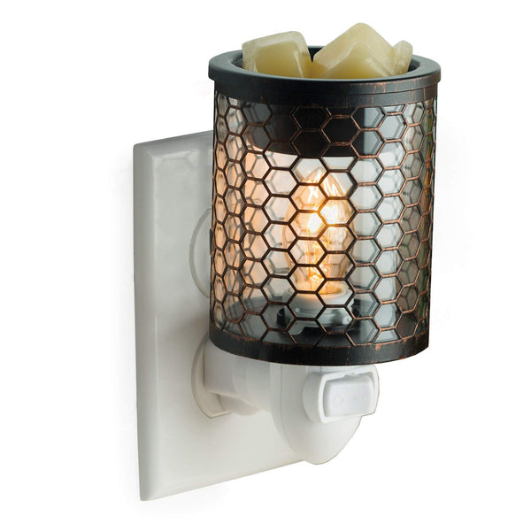 CANDLE WARMERS ETC Pluggable Fragrance Warmer- Decorative Plug-in for Warming Scented Candle Wax Melts and Tarts or Essential Oils - Chicken Wire - PICWR