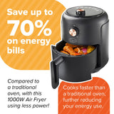 2.3L Air Fryer 1000W with Non-Stick Basket & 60 Minute Timer - Quest