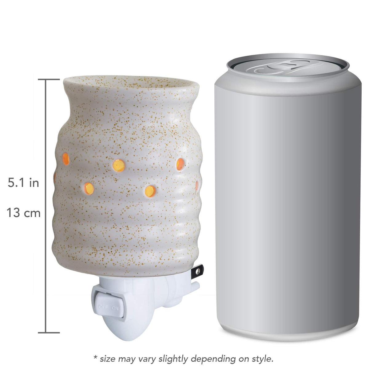 CANDLE WARMERS ETC Pluggable Fragrance Warmer- Decorative Plug-in for Warming Scented Candle Wax Melts and Tarts or Essential Oils, Ombre Blue