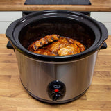 Quest 5L stainless steel slow cooker, 320W