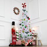 6ft slimline white artificial Christmas tree – 560 tips