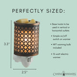 Candle Warmers Etc. Moroccan Metal plug-in wax melt warmer