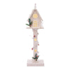 70cm white wooden LED Christmas treehouse decoration