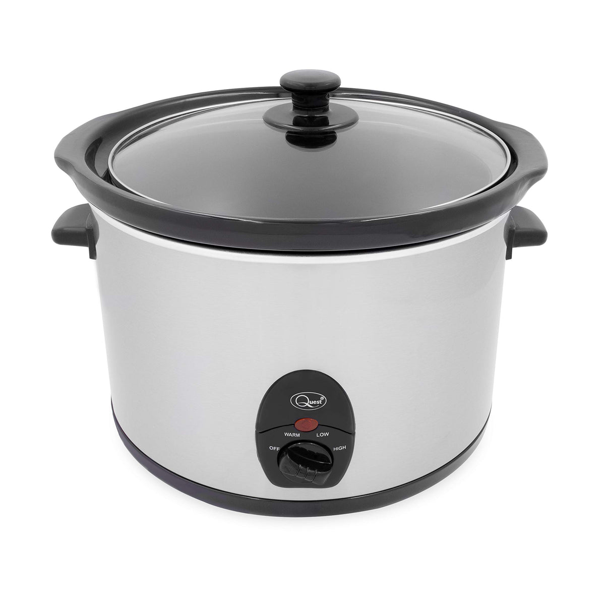 Quest 5L stainless steel slow cooker, 320W