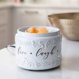 Candle Warmers Etc. Live Laugh Love fan wax melt fragrance warmer