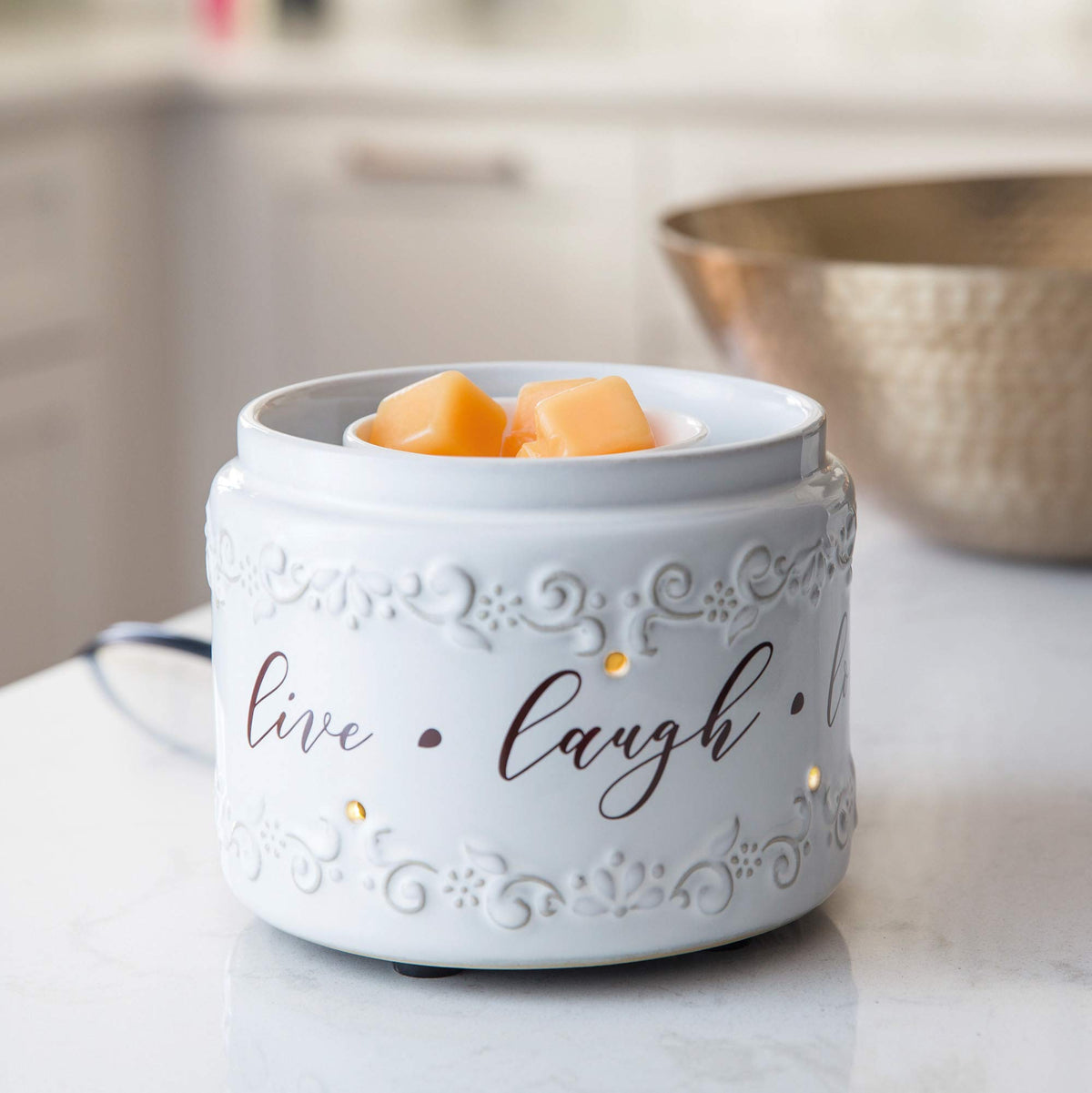 Candle Warmers Etc. Live Laugh Love fan wax melt fragrance warmer