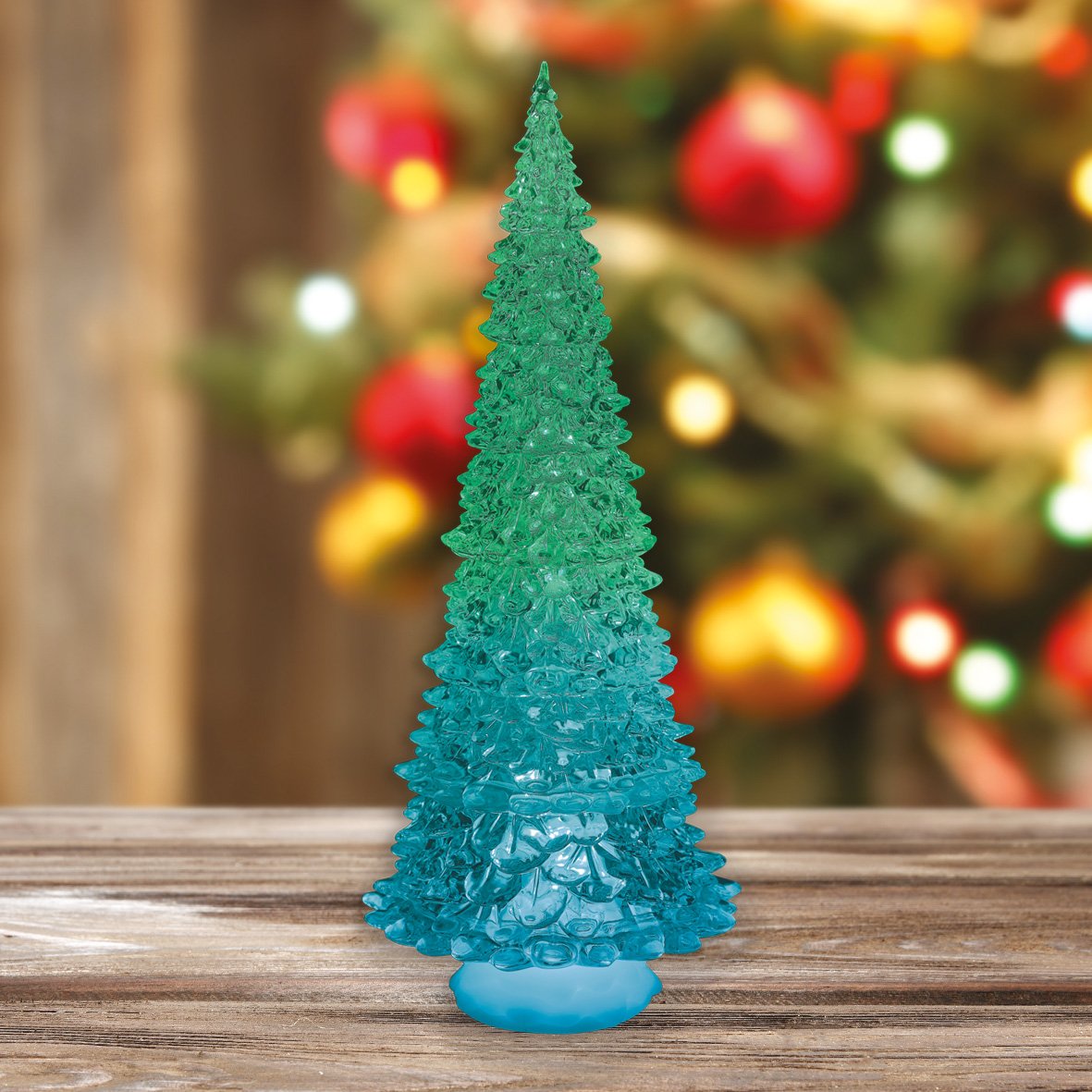 44cm colour-changing LED acrylic Christmas tree