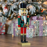 50cm red green and white wooden nutcracker soldier Christmas decoration