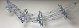 Premier blue and silver 9ft four-section Christmas garland