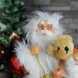 30cm traditional Santa Claus Christmas figure in red