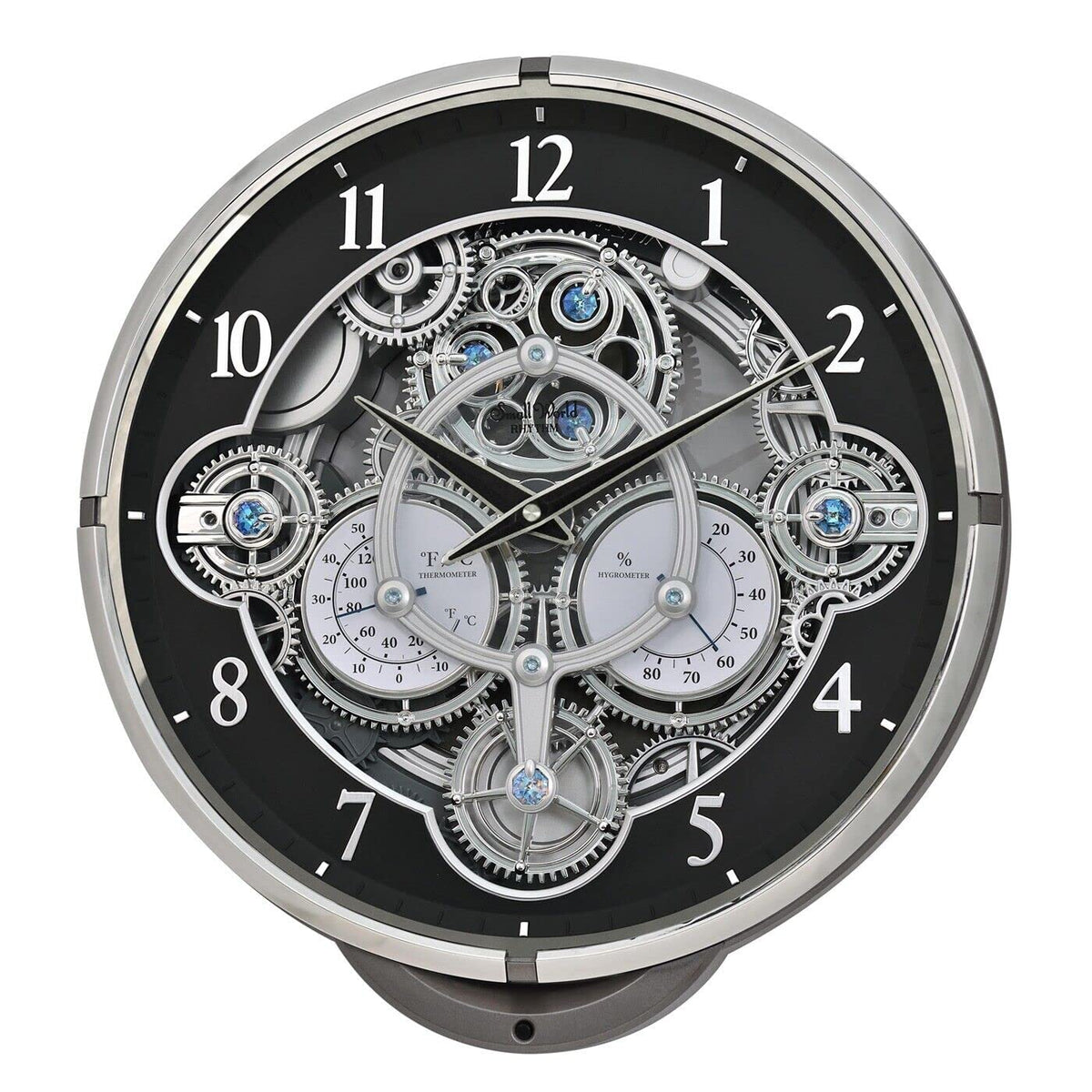 Rhythm Gadget black Magic Motion musical wall clock