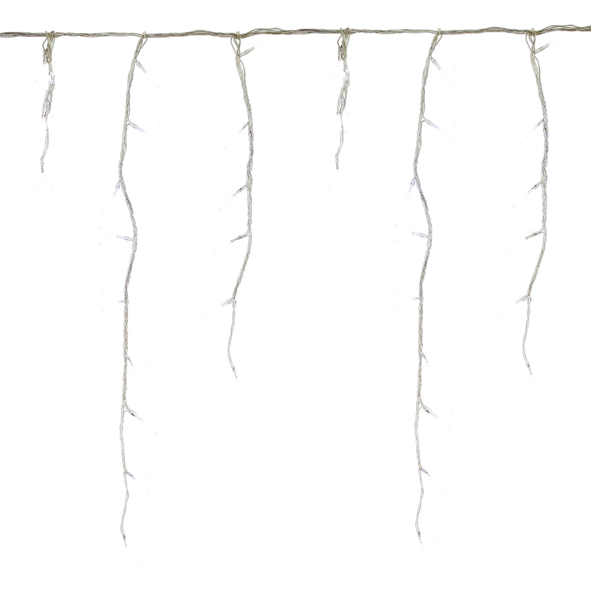 240 bright white LED snowing icicle Christmas lights – 4.7m