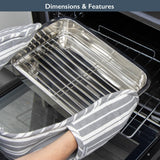 Non-Stick Roasting Tin with Removable Rack for Meat, Poultry & Vegetables - Blackmoor
